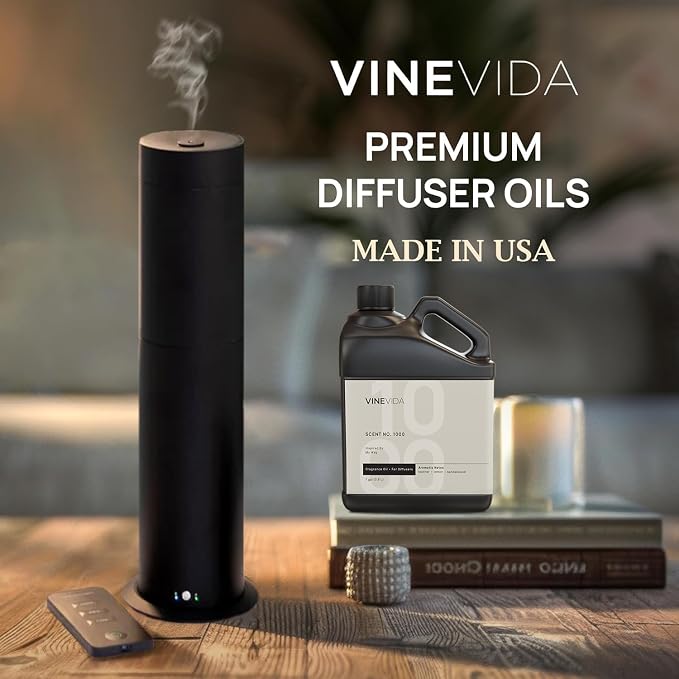 VINEVIDA [128 Fl Oz] Scent NO. 1000 Inspired by My Way Fragrance Oil For Cold Air Diffuser, Aromatic Notes of Leather Lemon Sandalwood, Essential Oil for Diffuser Oil Refill & Air Freshener Room Spray