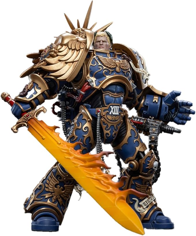 JOYTOY 7-inch Warhammer 40K 1/18 Action Figure, Ultramarines Primarch Roboute Guilliman Collection, Gift for Action Figure Lovers & Collectors Above 15 Years Old