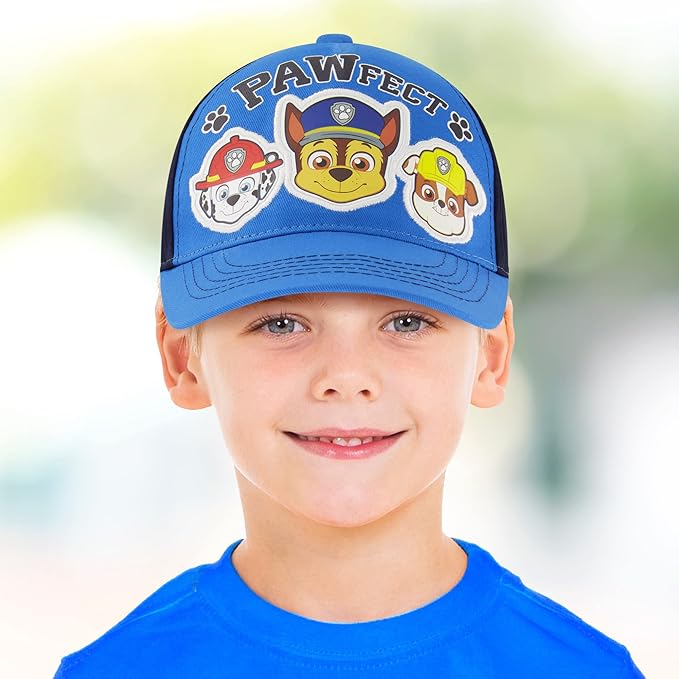 Nickelodeon Boys Baseball Cap, Paw Patrol Marshall Adjustable Toddler Hat, Ages 2-4 Or Boy Hats for Kids Ages 4-7
