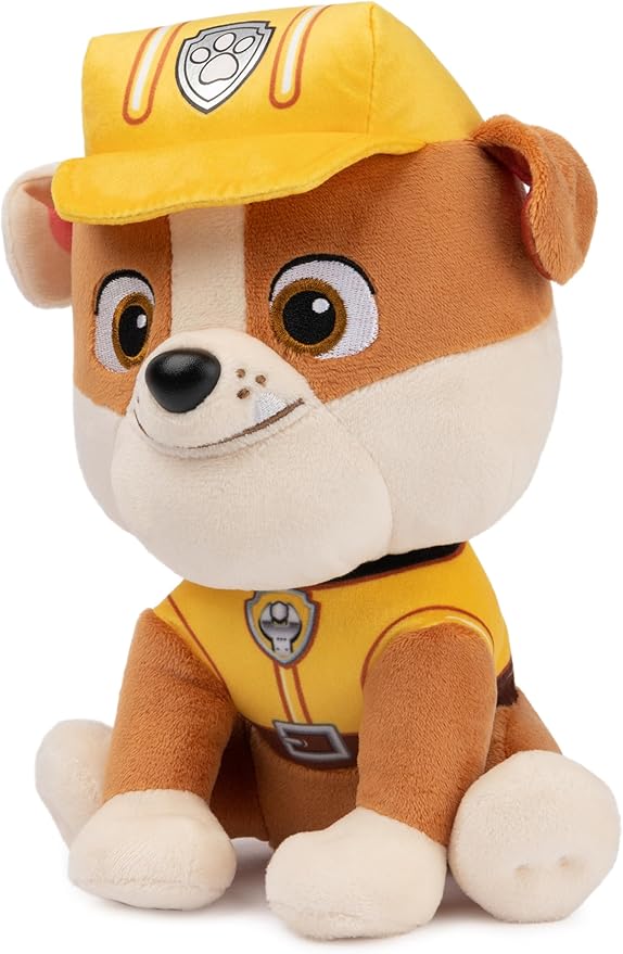 GUND PAW Patrol Rubble in Signature Construction Uniform for Ages 1 and Up, 9" (Styles May Vary)