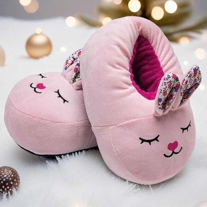 IceUnicorn Toddler Slippers Kids Cute Funny Animal House Shoes Girls Boys Christmas Fluffy Bedroom Indoor Slipper, Cat, Bunny, Unicorn, Axolotl, Fox
