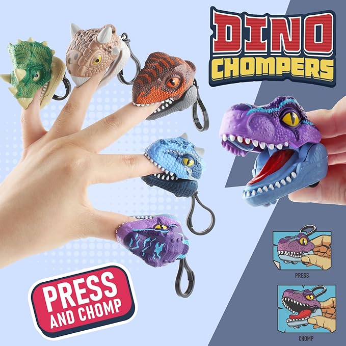 DINOBROS Dinosaur Surprise Egg Toys – 6 Pack Dino Eggs with Pull Back Cars and Chomping Action – Dinosaur Figures Easter Eggs for Kids 3-7, Perfect Easter Basket Stuffers