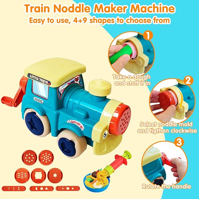 EagleGrove Dough Sets for Kids Ages 4-8 Arts and Crafts for Kids 4 5 6 7 8 9 10 Year Old Toddlers, Dough Kitchen Creations Kits with Clay & Food Molds, Gifts for Girls Boys for Christmas Birthday