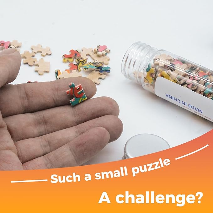 150 Pieces Mini Jigsaw Puzzles for Adults & Kids,6 x 4 Inches,Mini Puzzle,Small Puzzles,Micro Puzzles,Challenging Difficult Puzzle,3 Pack Cartoon Animal Avatar Collection
