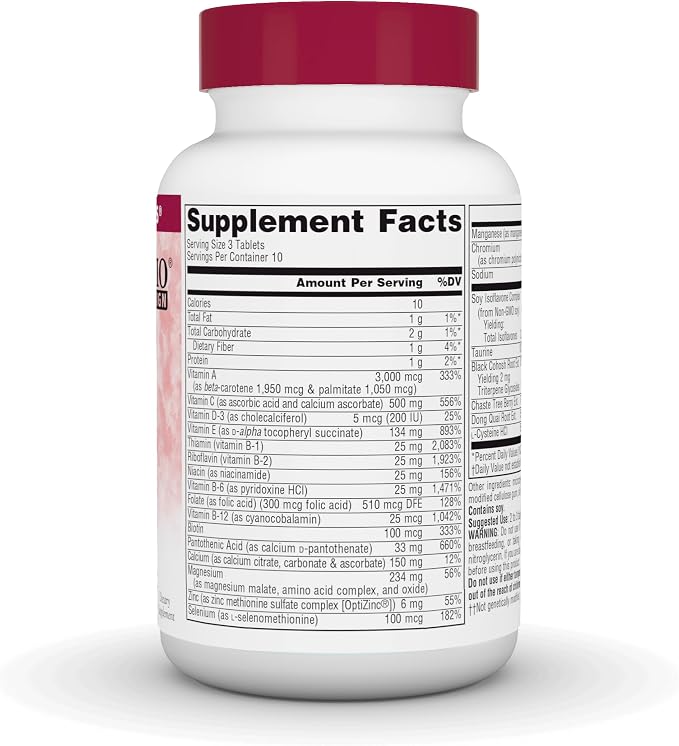 Source Naturals Menopause Multiple, Multi-System Support for Menopause*, Non-GMO Soy - 30 Tablets