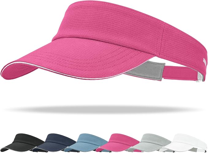 Sukeen Women's Adjustable Fit Runners Lightweight Comfort Performance Visor, Sports Sun Visor One Size Fits Most
