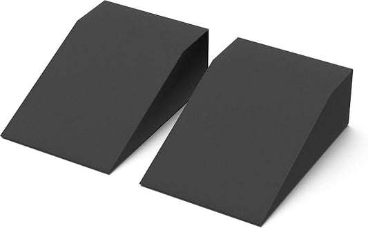 StrongTek Yoga Foam Wedge Blocks (Pair) Soft Wrist Wedge, Supportive Foot Exercise Accessories, For Balance, Strength, Stretch, Pilates, Fitness, Squat, Pushup, Plank, EVA Riser Block