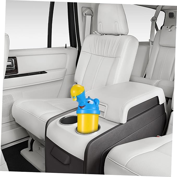 ibasenice Emergency Travel Urinal for Boys Portable Camping Toilet Training Potty Easy to and Girls Pee Trainer Yellow Random Color