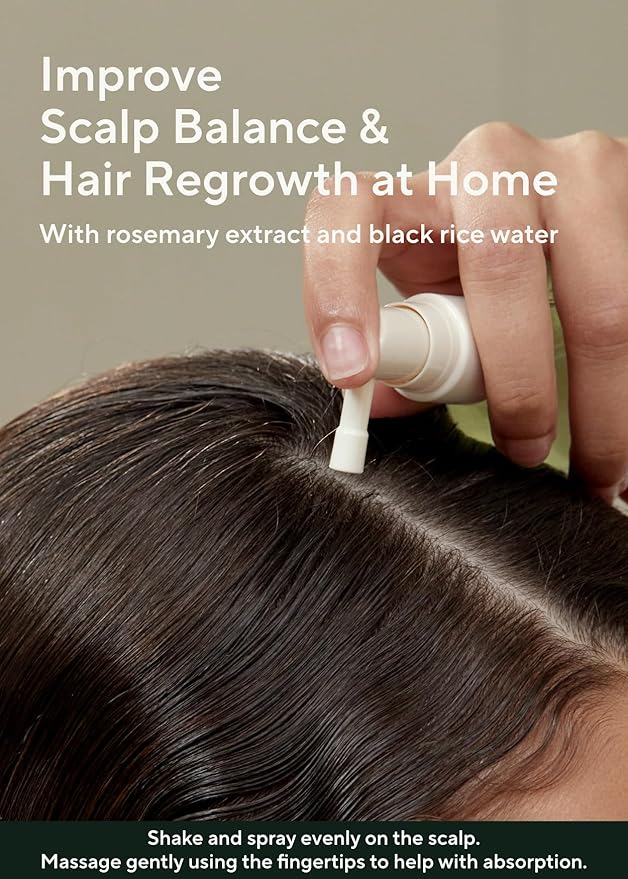 AROMATICA Root Enhancer (2 Packs) Rosemary Water Spray for Hair Growth – Korean Hair Care Oil for Scalp Detox – Flaky & Itchy & Dry Scalp Treatment – Free from Sulfate, Silicone, and Paraben (3.38oz)