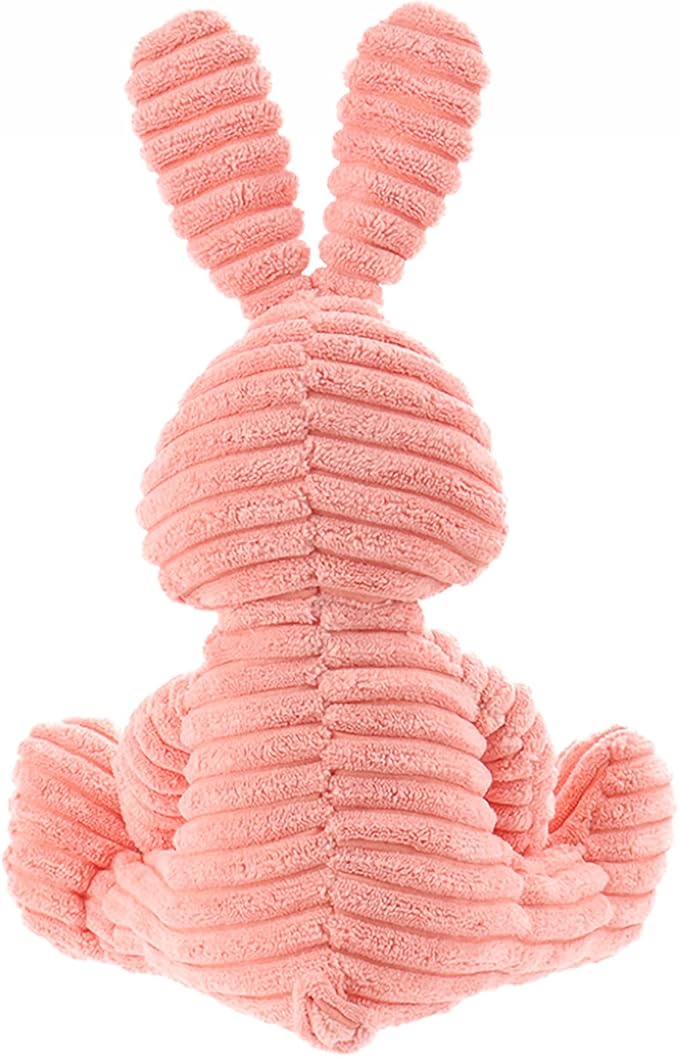 Apricot Lamb Toys Plush Corduroy Rabbit Bunny Stuffed Animal Soft Cuddly Perfect for Child (Red Bunny)