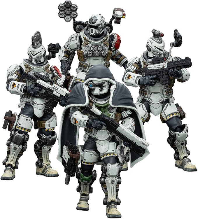 JOYTOY 1/18 Action Figure Battle for The Stars Sorrow Expeditionary Forces 09th Legion Assault Company-4PCS Collection Model Birthday Gifts