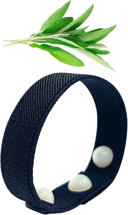 Menopause Cooling Bracelet - Acupressure Wristband Infused Scent | Hot Flashes Relief, Sleep and Mood Support, Slip-On Knit Elastic Band, For Women
