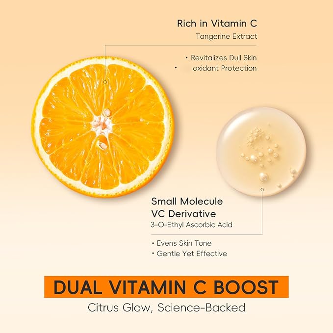AKARY Dual Vitamin C Eye Cream, Hydrating Under Eyes Cream for Dark Circles and Puffiness with Triple-Roller Massage Ball Reduce Bags, Wrinkles and Fine Lines Eye Bags Treatment for Men/Women