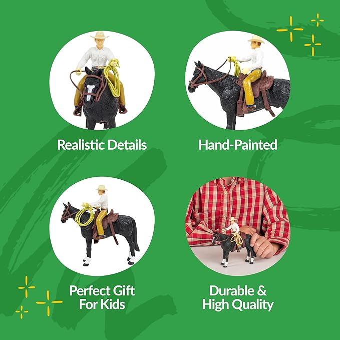 Big Country Toys Cowboy - 1:20 Scale - Hand Painted - Farm Toys - Rodeo Figurines