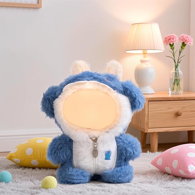 17cm Doll Clothes Outfit Set,Dolls Keychain Accessories Clothing Set ,Blue Shark Clothes,Handmade Faking Animal Style Outfit Jumpsuit(NO Doll)