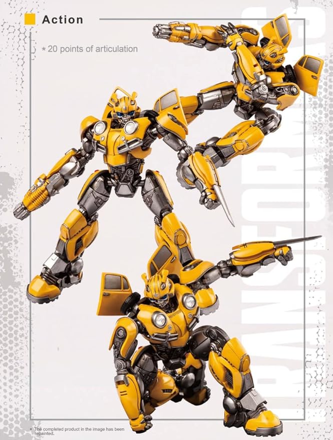 Transformers Bumblebee Figure Model Kit – Beetle Easy to Assemble 3D Articulated Action Pre Painted Collectible Series Toys Hobby 08100