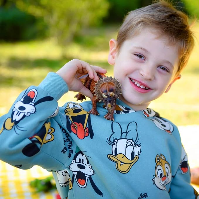 Gemini&Genius Dinosaur Toy Triceratops Action Figure, Realistic Dinosaur Toy Figure, Great for Gift, Storytelling, Birthday Cake Topper, Role Play, Collection or Room Decoration for Kids