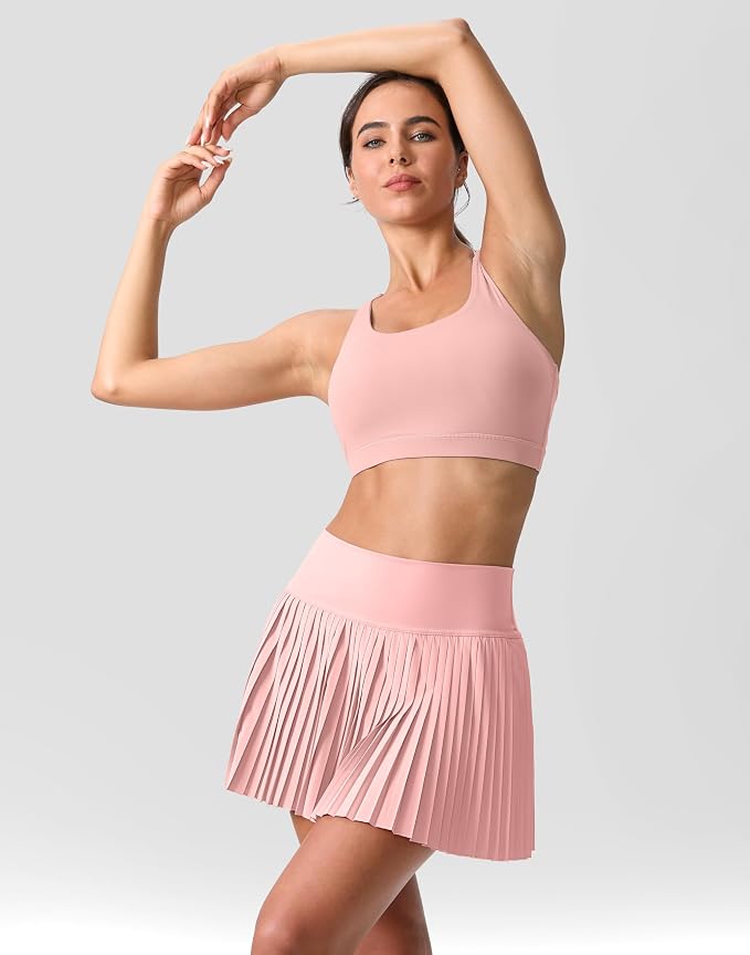 Pleated Tennis Skirt for Women with Pockets Shorts Women's High Waisted Lightweight Athletic Golf Skorts Skirts