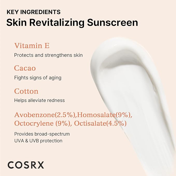 COSRX Ultimate Glow Sun & Night Duo - Vitamin E Vitalizing Face Sunscreen SPF 50 + Retinol 0.3% Cream