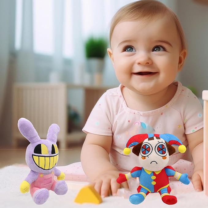 The Amazing Digital Circus Plush,4pcs Pomni Plushies Toy Gift, Cute Stuffed Figure Doll for Kids and Adults, Birthday Halloween Christmas Choice for Boys Girls