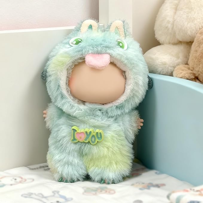 Clothes Fit for 20CM Doll, Fashion Doll Clothes Outfit Set Cute Theme Designer Toys Dress Accessories for Collector Fans Display (Green Monster)