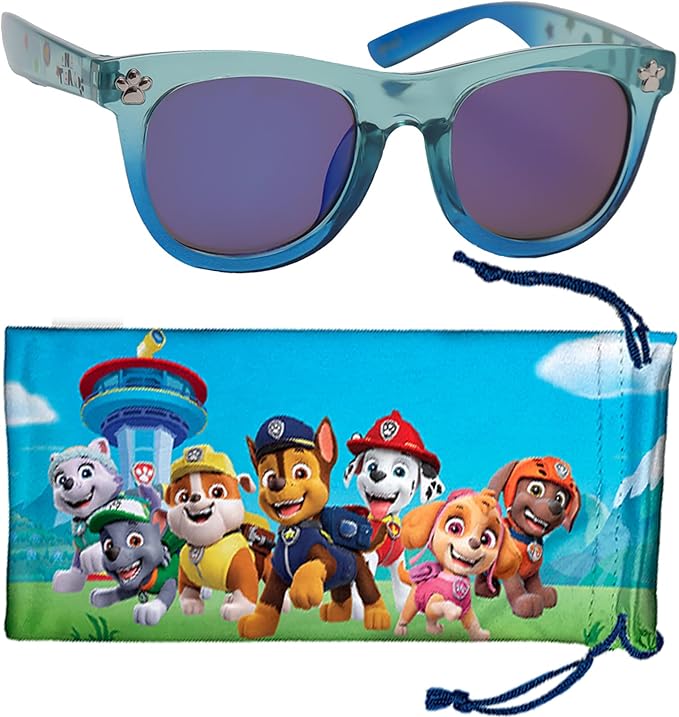 Sun-Staches Paw Patrol and Paw Patrol Skye Sunglasses for Kids - with Soft Case - Officially Licensed Paw Patrol Merchandise