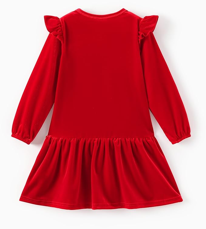 Disney Stitch Minnie Elsa Princess Sweatshirt Dress Toddler Girl Sequin Long Sleeve Pullover Clothes Fall Outfit 2-9 Years