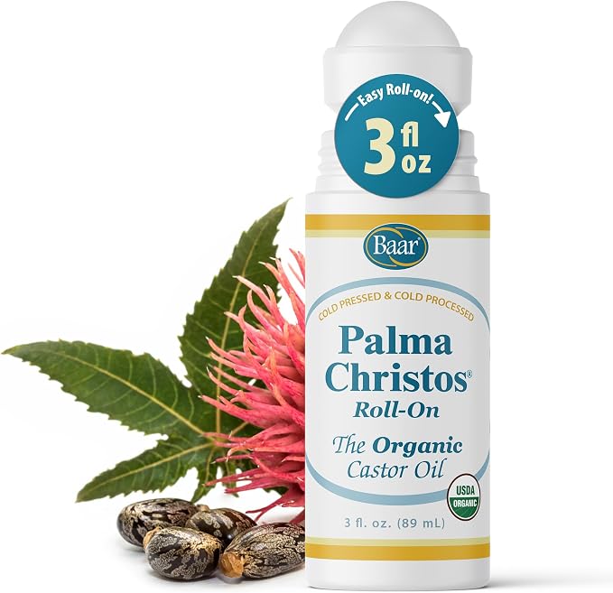 Palma Christos Roll-On, Organic Castor Oil 3 oz