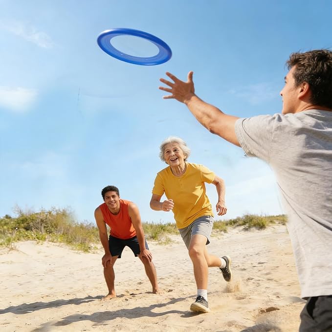 5 Pack Flying Disc for Adults, Flying Ring, Beach Backyard Sports Play Colorful Discs, Outdoor Tossing Game Gift