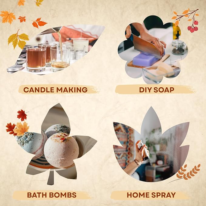 Scentia Autumn Spice Essential Oil – 500 ml Fall Blend with Pumpkin Spice Notes | Diffuser Oil for Home, Halloween & Thanksgiving Décor | Aromatherapy, Candle & Soap Making