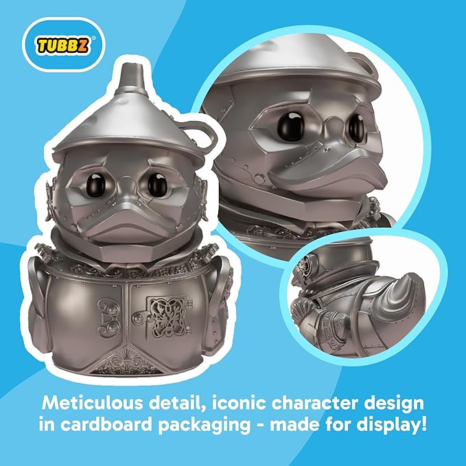 TUBBZ Boxed Edition: Wicked for Good - Tin Man Cosplaying Rubber Duck Vinyl Figure – Official Collectible for Fans of Wicked