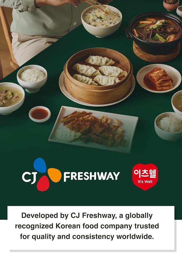 Korean Food CJ Freshway Naturally Brewed Soy Sauce, Cooking, 60.9oz (3.8lb) | Naturally brewed Korean soy sauce suitable for cooking, marinades, and family-size use
