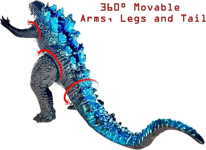 TwCare Godzilla vs. Kong Toy Action Figure: King of The Monsters, Movie Series Movable Joints Soft Vinyl, Travel Bag