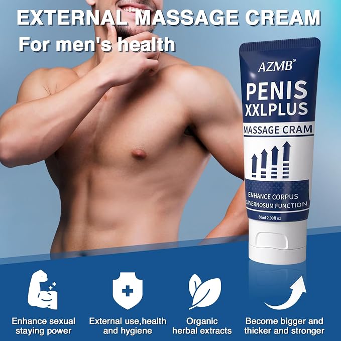 Male Enhancement Cream for Men, Body Gel for Private Part, Men's Re-Vitalize Massage Oil, Enhance Size and Performance – Get Bigger Thicker and Stronger