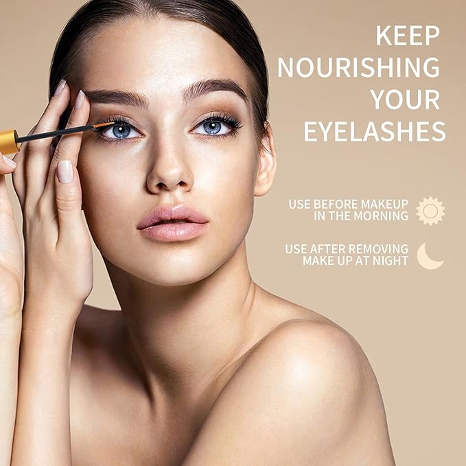 Premium Eyebrow Growth Serum with Peptides for Fuller, Longer, Thicker, and Stronger Lashes, Vegan & Cruelty Free, 5ML, Plant Extract, Irritation-Free