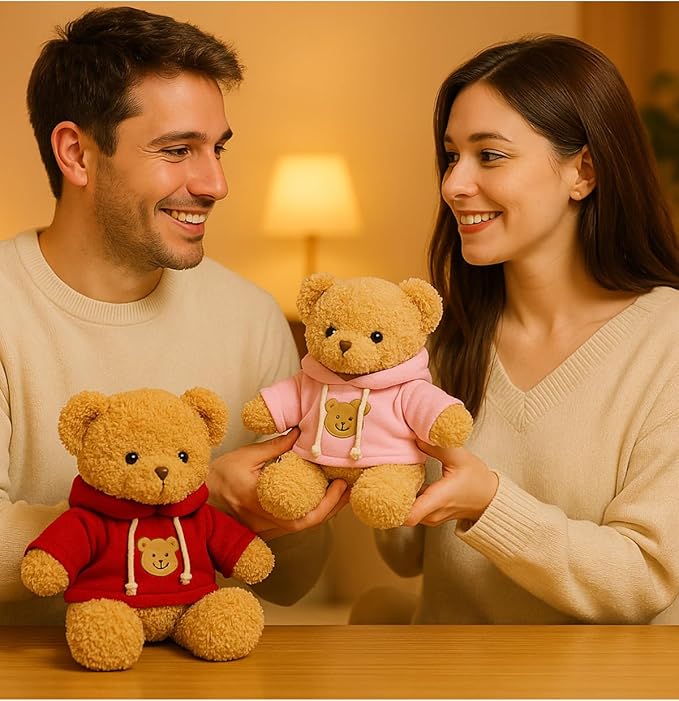10 Pcs Build A Bear Clothes Set,Stuffed Animal Clothing for 14-18 Inch Plush Toys, Teddy Bear Outfits, Cute DIY Accessories for Plush Dolls