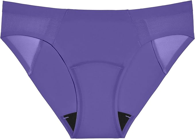 KNIX Women Leakproof Period Underwear No-Show Mesh Bikini – Light Flow Protection, Absorbs 1–3 Regular Tampons