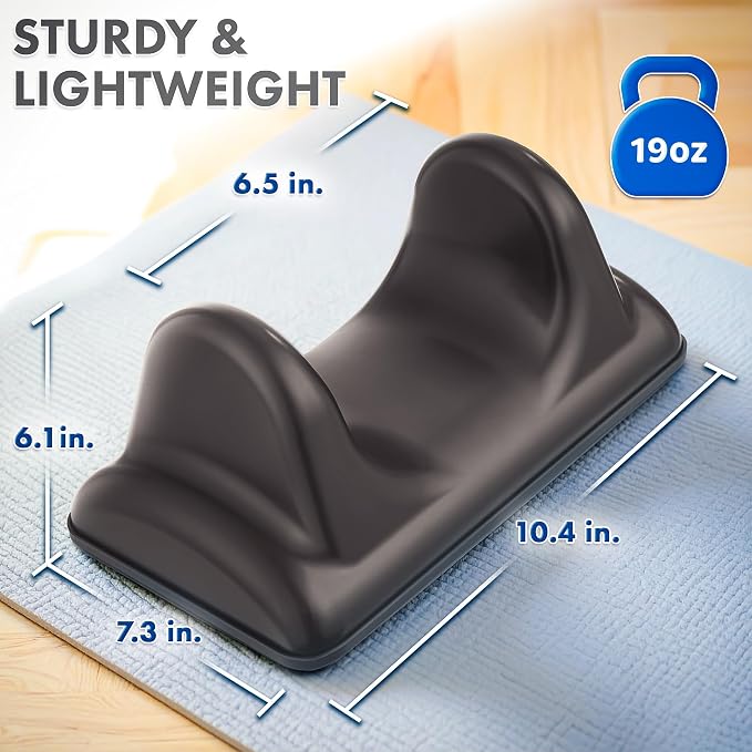 EcoEarth Psoas Release Massage Tool - Black - Deep Tissue Hip Flexor Massager with Anti Slip Base - Myofascial Massage Tool for Lower Back & Psoas Muscles - Trigger Point Massager