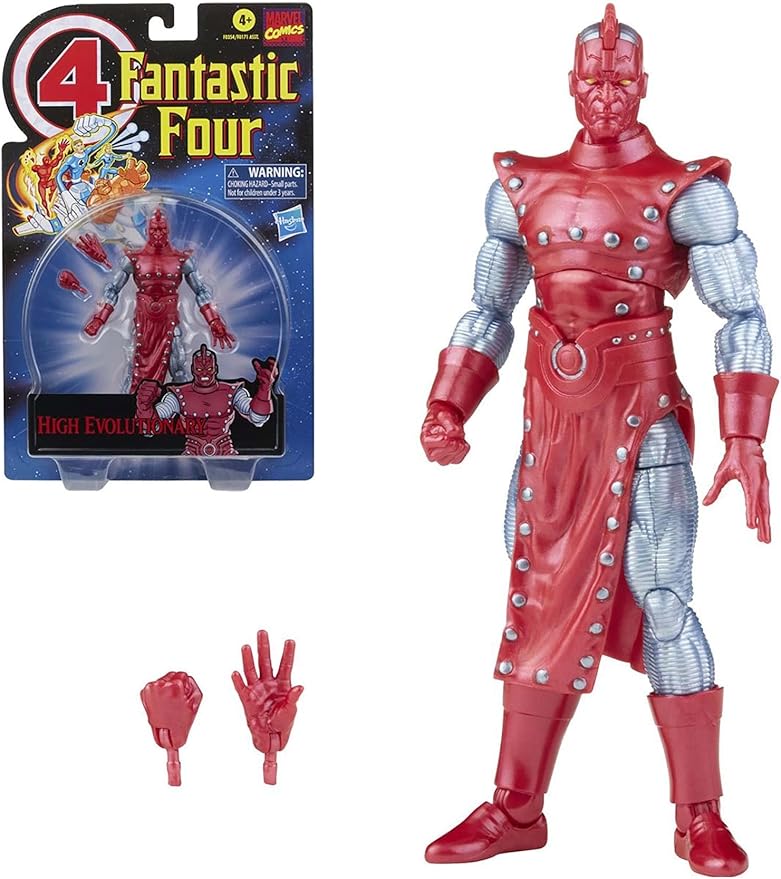Hasbro Marvel Legends Series Retro Fantastic Four High Evolutionary 6-inch Action Figure Toy, Includes 2 Accessories