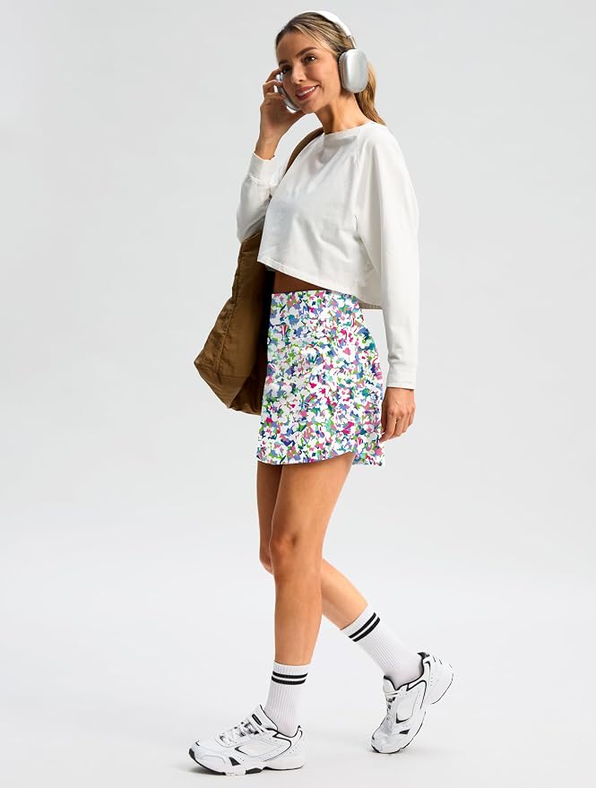 G Gradual 16"/18" Skorts for Women Golf Skirt with 2 Pockets Summer Casual | Built-In Shorts, High Waist, Soft 4-Way Stretch, Breathable Mesh Liner, Tennis Pickleball Athletic Wear, Easy To Match