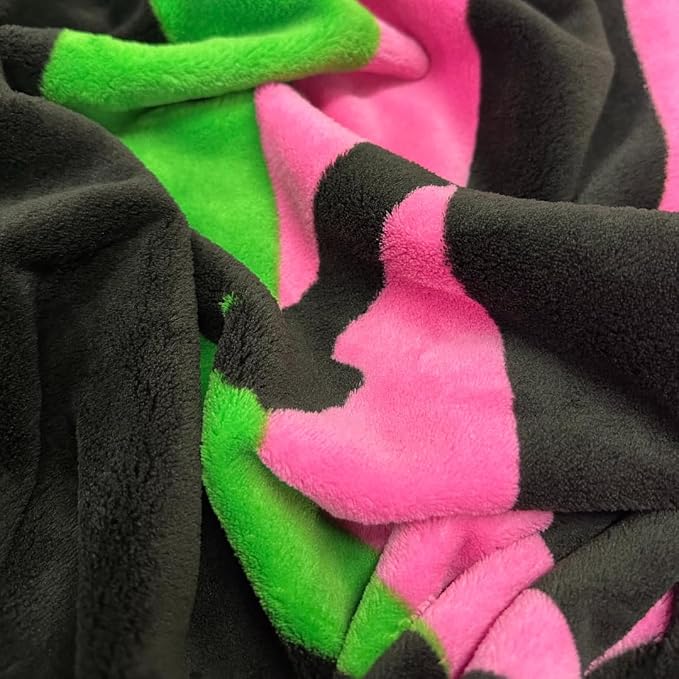 Wicked Elphaba and Glinda Bedding Throw - Super Soft Cozy Blanket - Pink & Green, 60 in x 70 in, (Officially Licensed Product) by Franco