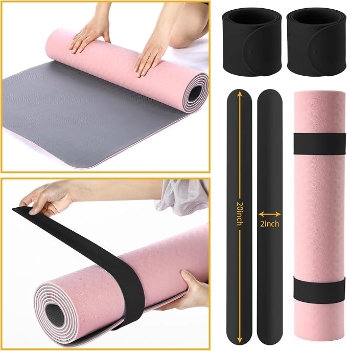 Halloscume Yoga Bag Set for Women Including Yoga Mat Tote Bag, Booty Resistance Bands, Non Slip Sports Socks Silicone Ties for Pilates Travel Workout Office Home Gym