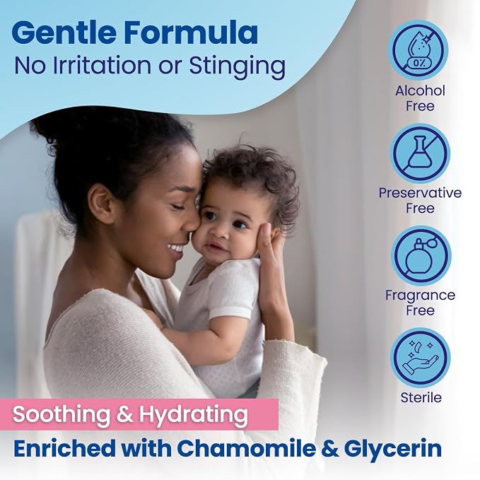 Dr. Fischer Baby Eye Wipes for Newborns & Toddlers - Sterile Eyelid Cleansing Wipes for Clogged Tear Ducts, Stye & Pink Eye - Tear Free, Hypoallergenic, Rinse Free - Pediatrician Recommended