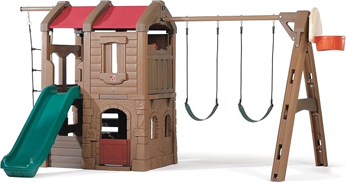 Step2 Naturally Playful Adventure Lodge Swing Set and Play Center