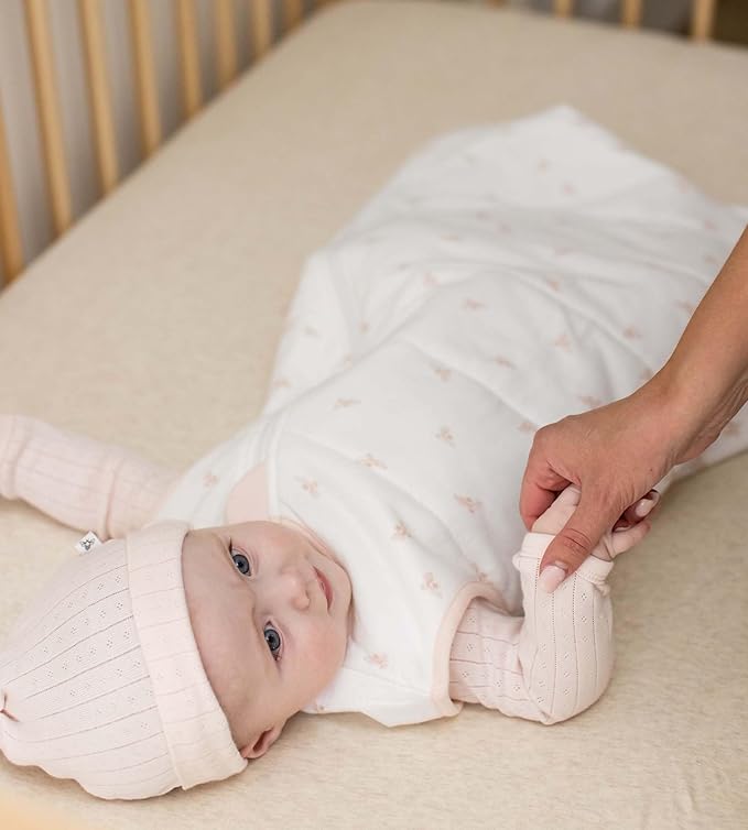 Burt's Bees Baby Organic Beekeeper Infant Wearable Blanket, Unisex Swaddle, Lightweight 0.5 TOG or Medium Weight 1.5 TOG
