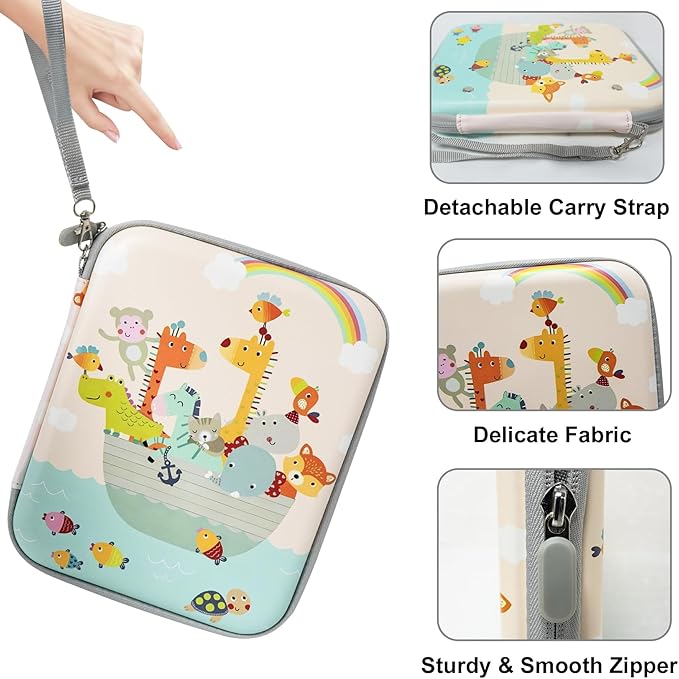 Card Case for Yoto Player Cards, Portable Yoto Card Binder with Zipper & 80 Pockets, Large Capacity Card Ctorage for Yoto Player Card