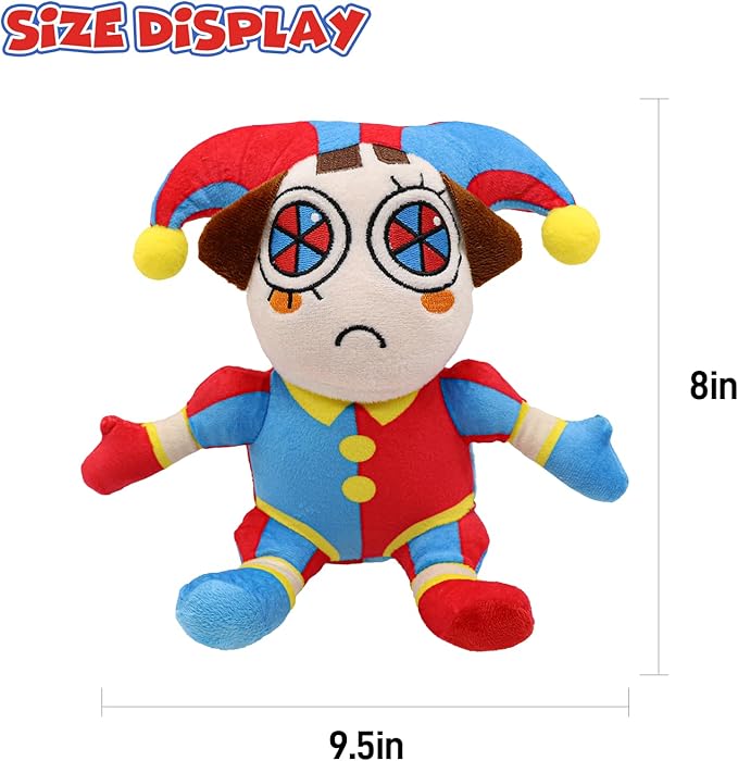 The Amazing Digital Circus Plush,4pcs Pomni Plushies Toy Gift, Cute Stuffed Figure Doll for Kids and Adults, Birthday Halloween Christmas Choice for Boys Girls