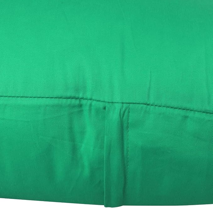 4-Pack 100% Cotton Comfortable Solid Decorative Throw Pillow Case,Thmyo Square Cushion Cover Pillowcase Sublimation Blank Pillow Covers DIY Throw Pillowcase for Sofa(18x18 inch/ 45x45cm,Bright Green)