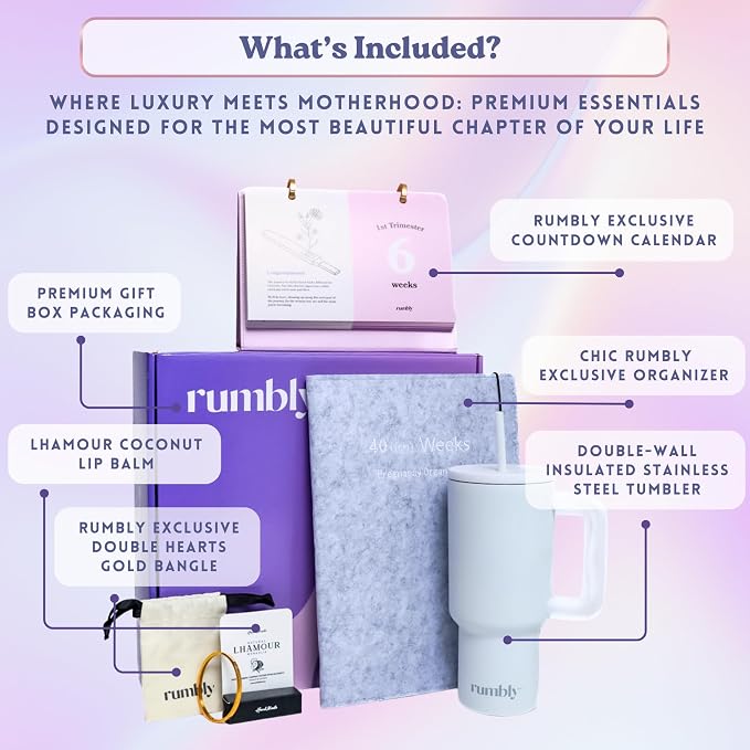 1st Trimester Mom-to-Be Essentials Box - Pregnancy Gifts for Expecting Mom - Care Package with Essential New Mommy Items & Pregnancy Must-Haves - First Trimester