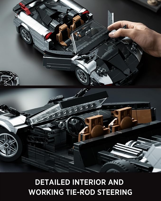 Nifeliz HURYRA Sports Car Building Set, 1:14 Scale Supercar Model Building Set for Display and Collectors, Ideal Gift for Adults and Car Lovers (1,191 PCS, NF10318)
